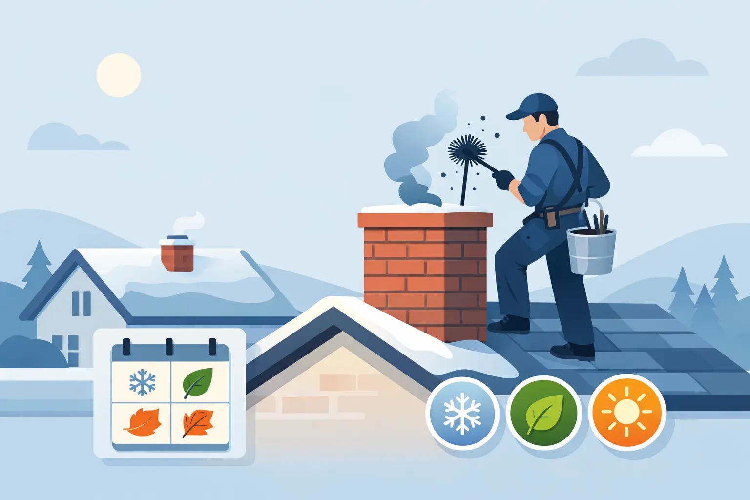 How Often Should a Chimney Be Swept Each Year?