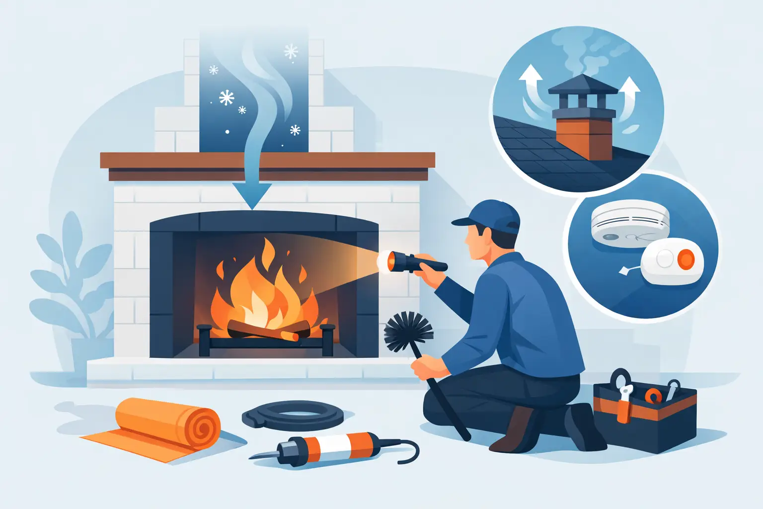 How to Fix Fireplace Draft Problems Safely