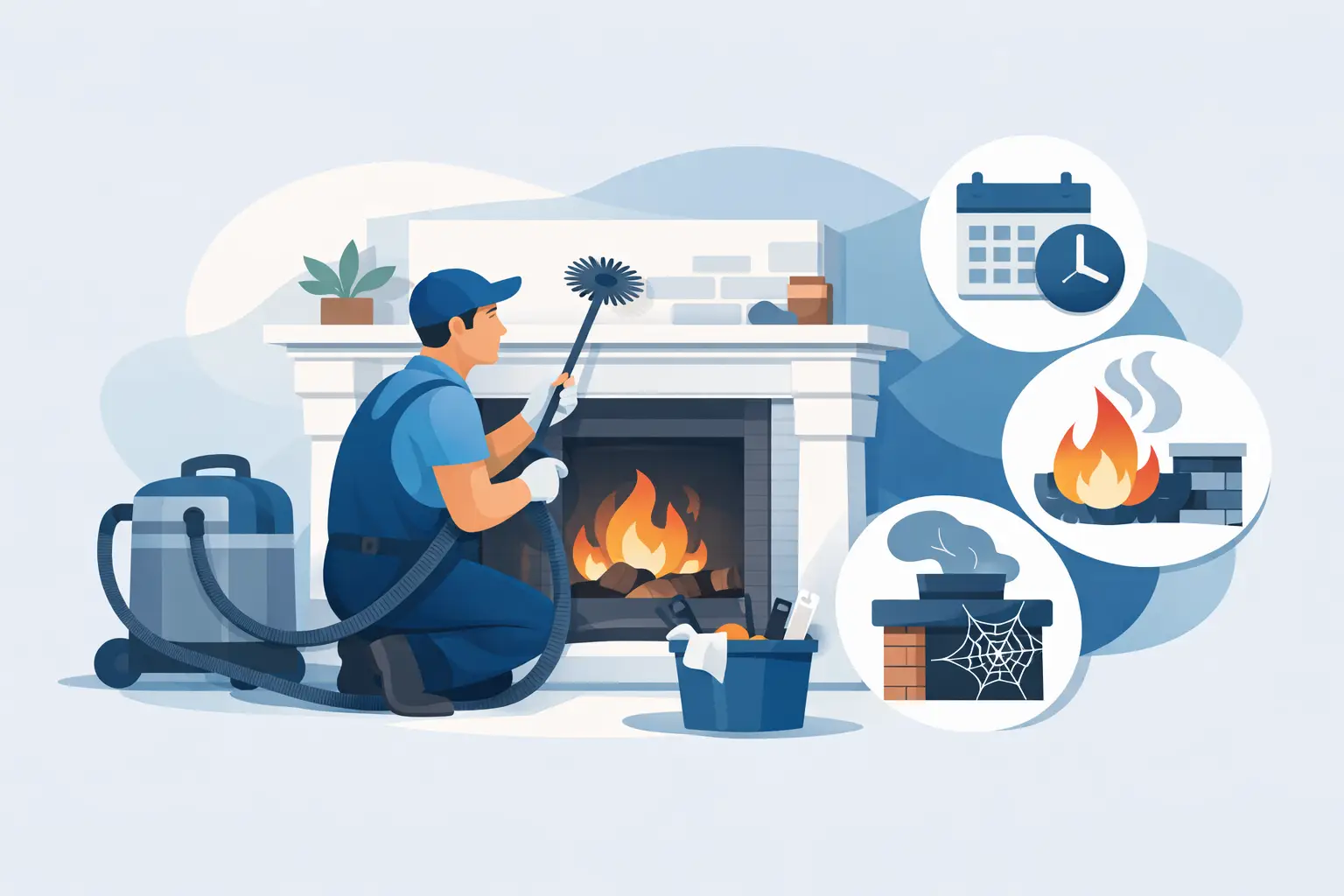 When to Schedule a Fireplace Cleaning Service