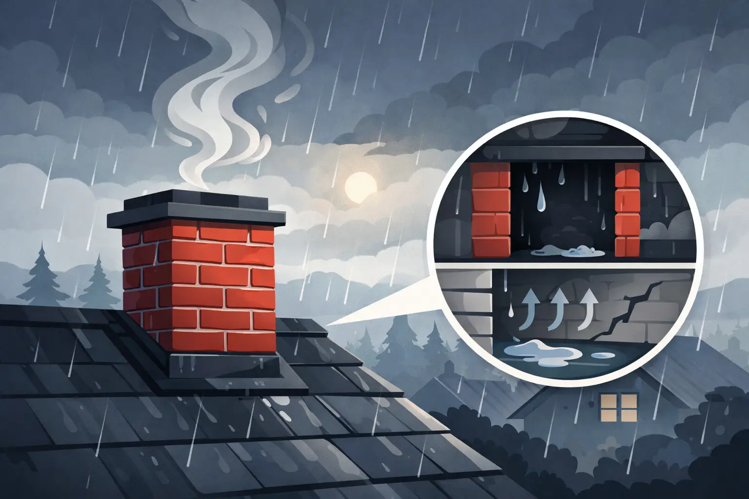 Why Does Chimney Smell When Raining? Causes