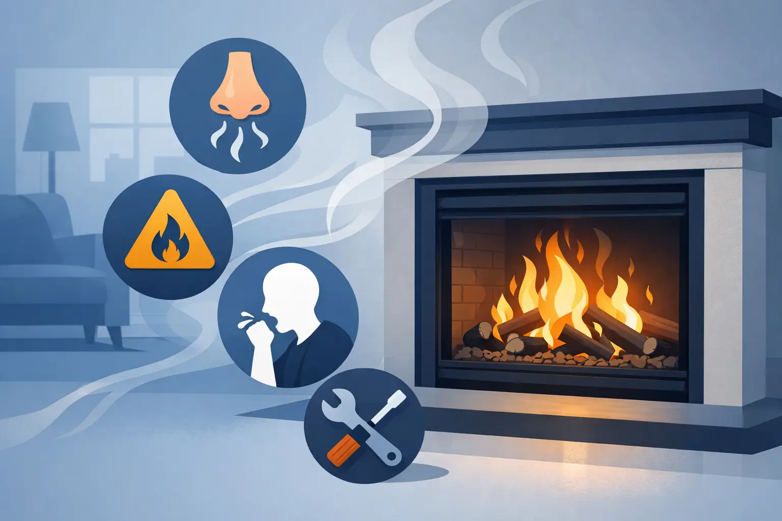 Gas Fireplace Odors: What They Mean and When to Act