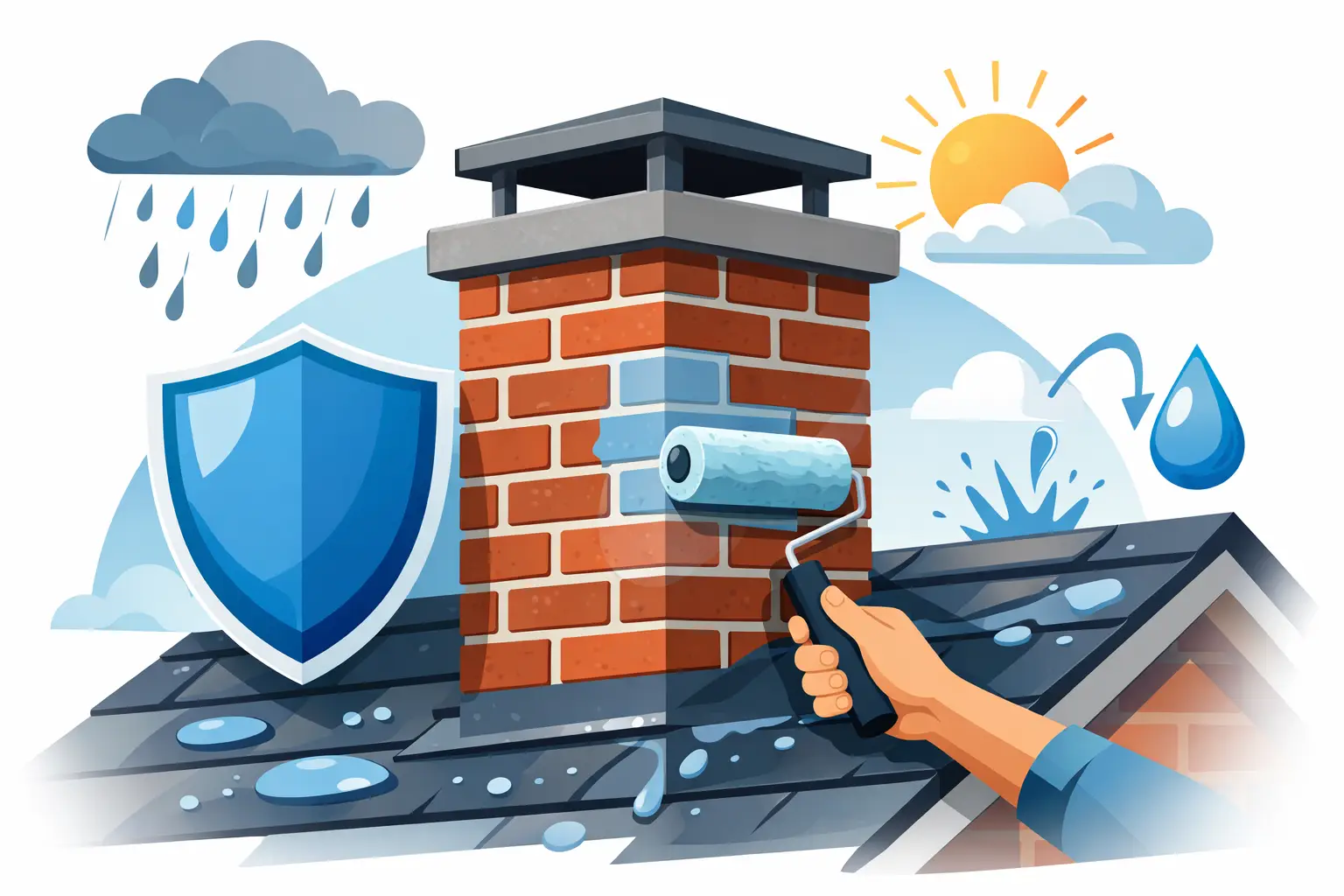 How to Protect Brick Chimney From Water Damage