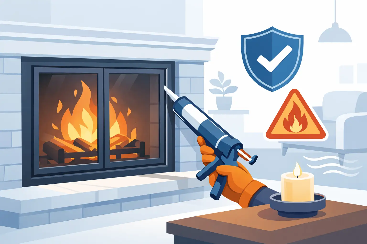 How to Seal Fireplace Doors Without Creating Hazards