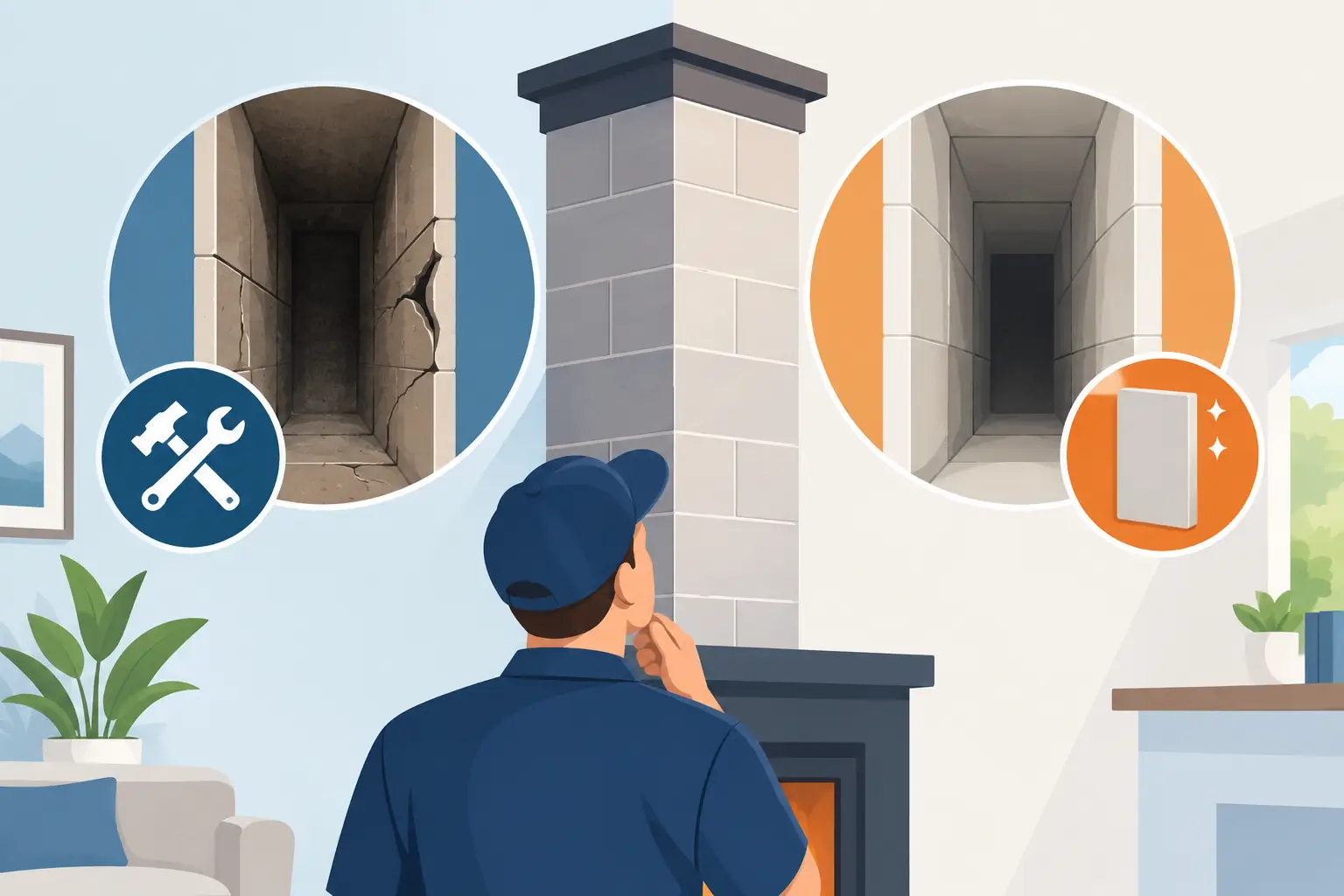 Flue Tile Restoration: Repair or Replace?
