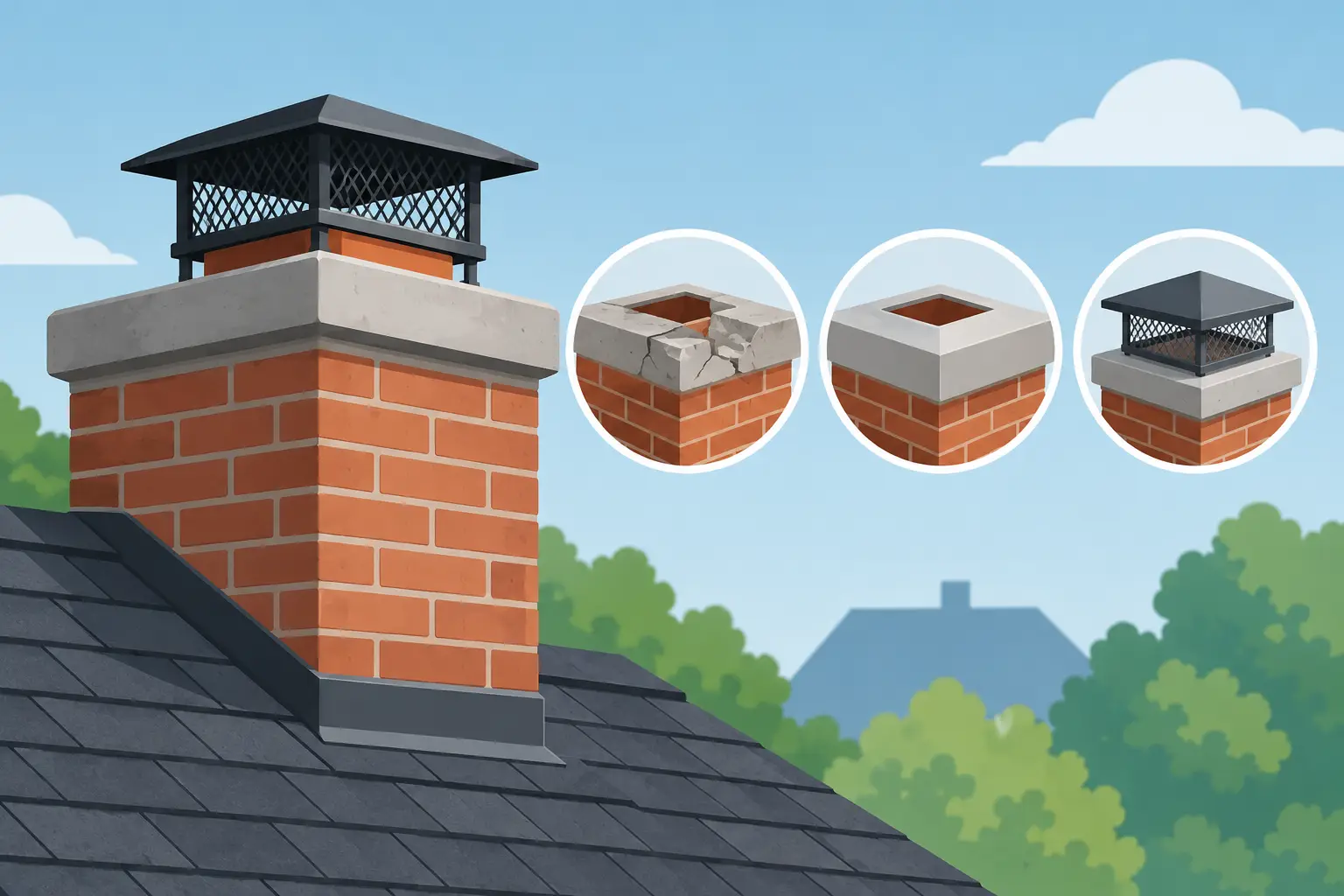 Chimney Crown Repair Options That Protect Your Home