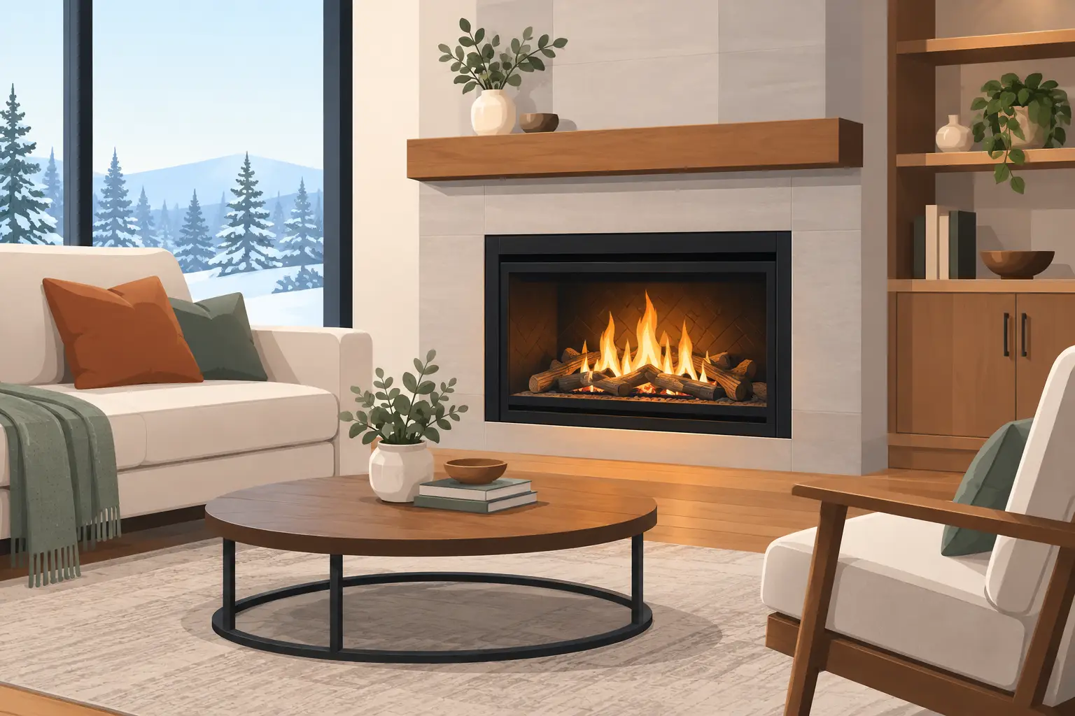 Gas Fireplaces for Safe Efficient Home Heating